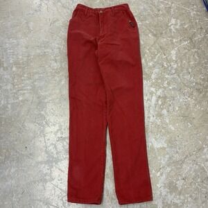 Vintage Rocky Mountain Jeans Womens 26 Red Hi Rise Bareback Mom Denim Western